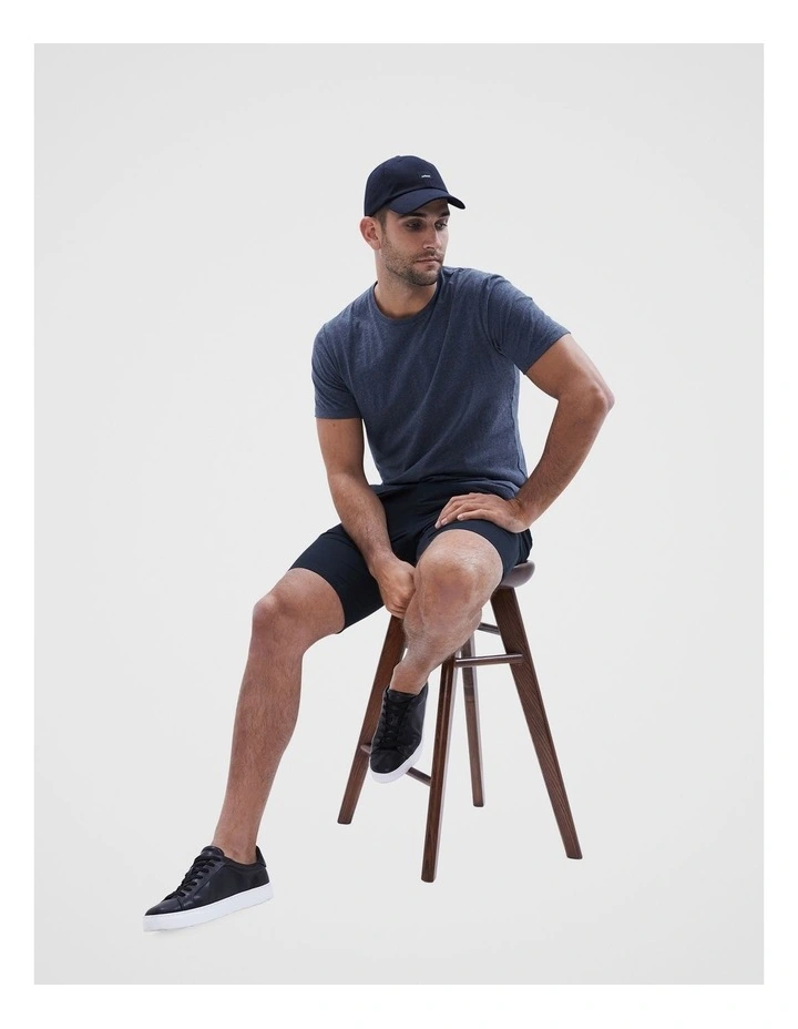 Classic Crew Neck T Shirt in Indigo