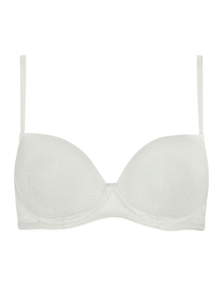 Sophia Wirefree Viscose T-Shirt Style Teen Bra in Cream