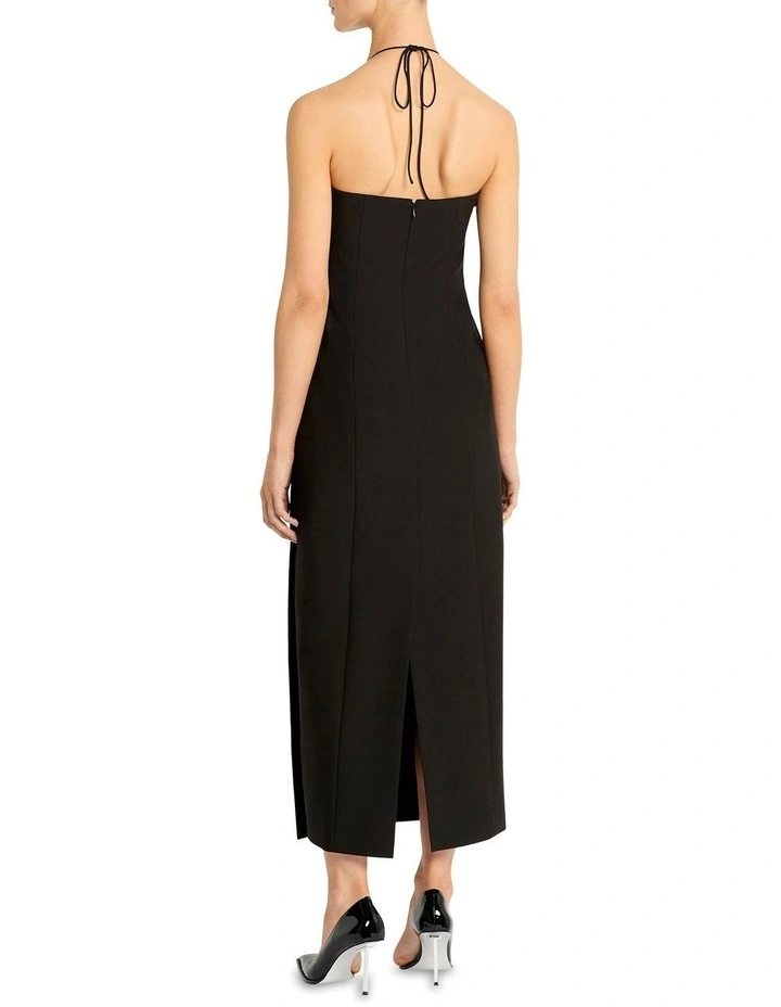 Amps Midi Dress in Noir