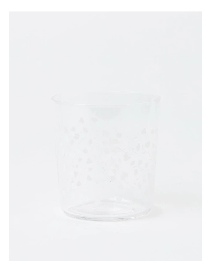 Green Toile Tumbler Set of 4 in White