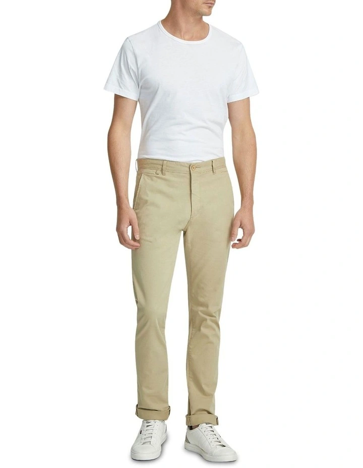 Danny Casual Organic Cotton Chinos in Light Clay