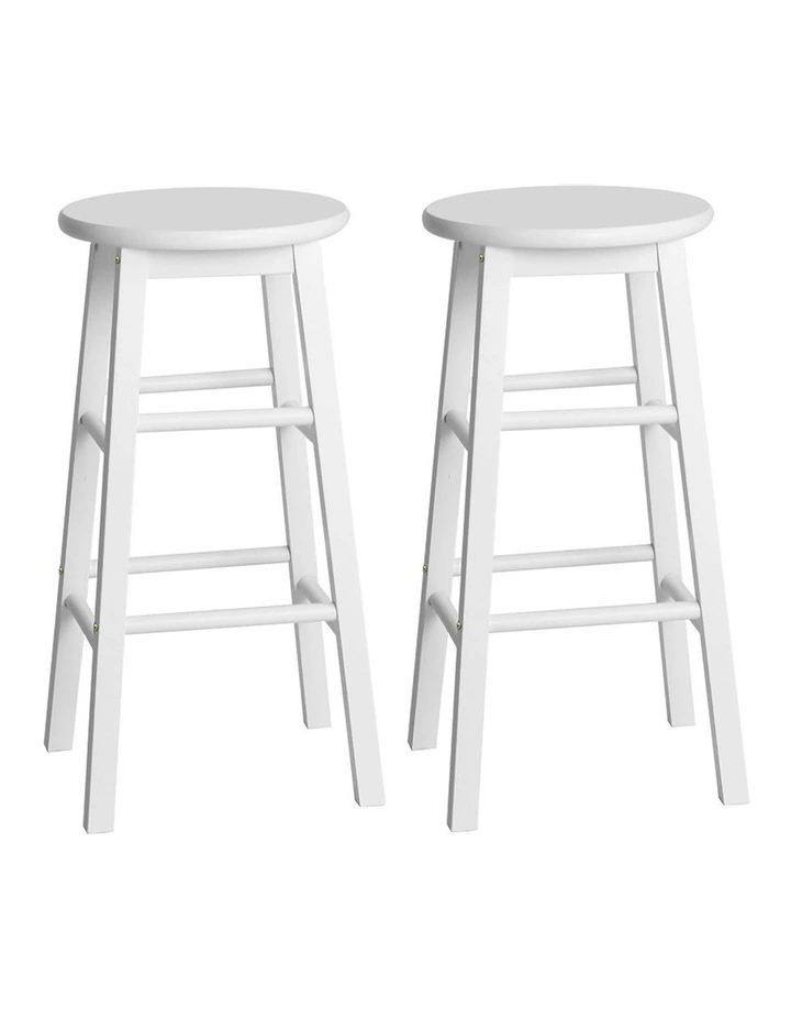 Marley Wooden Bar Stools in White