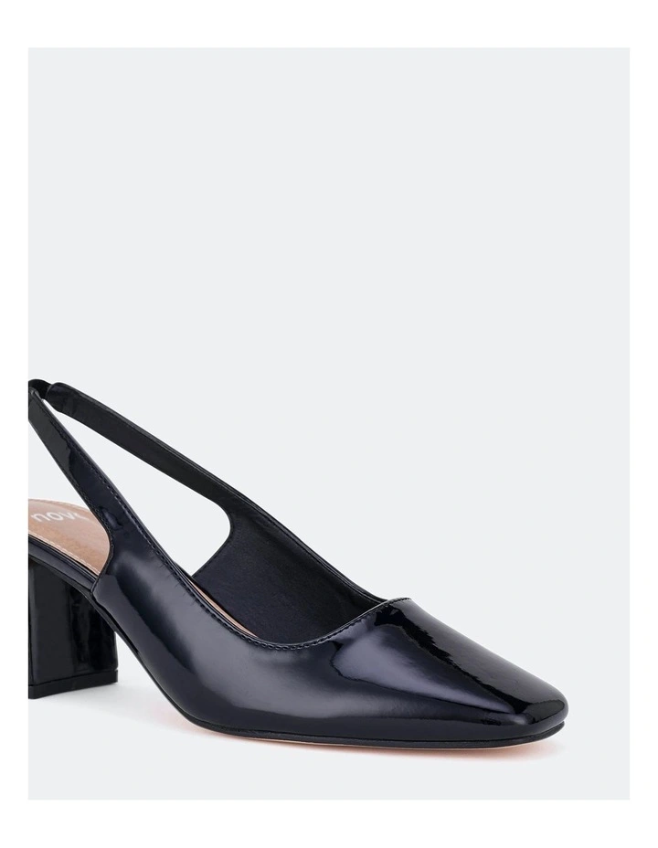 Ishani Heel Pumps in Black Patent