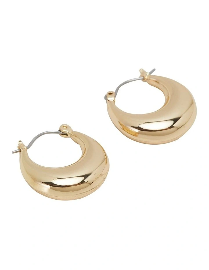 Gabriela Chunky Hoop Earring in Light Gold