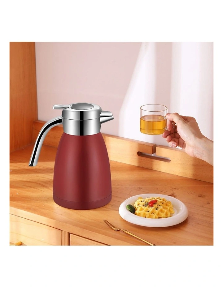 Stainless Steel Kettle 1.2L in Red