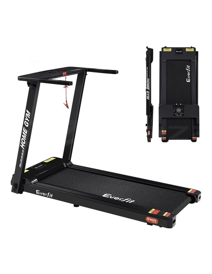 Electric Treadmill Home Gym Fitness Exercise Fully Foldable 420mm in Black