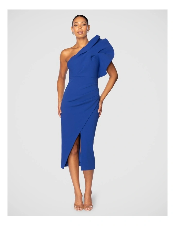 Vittoria Midi Dress in Cobalt