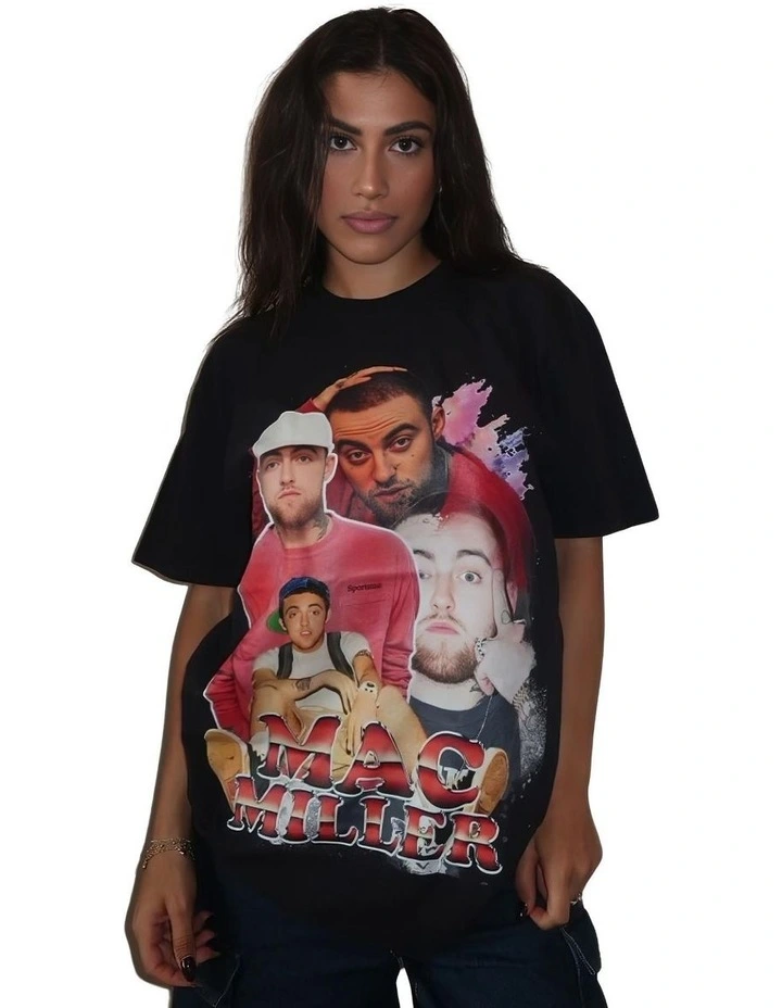Mac Miller Bootleg T-shirt in Black