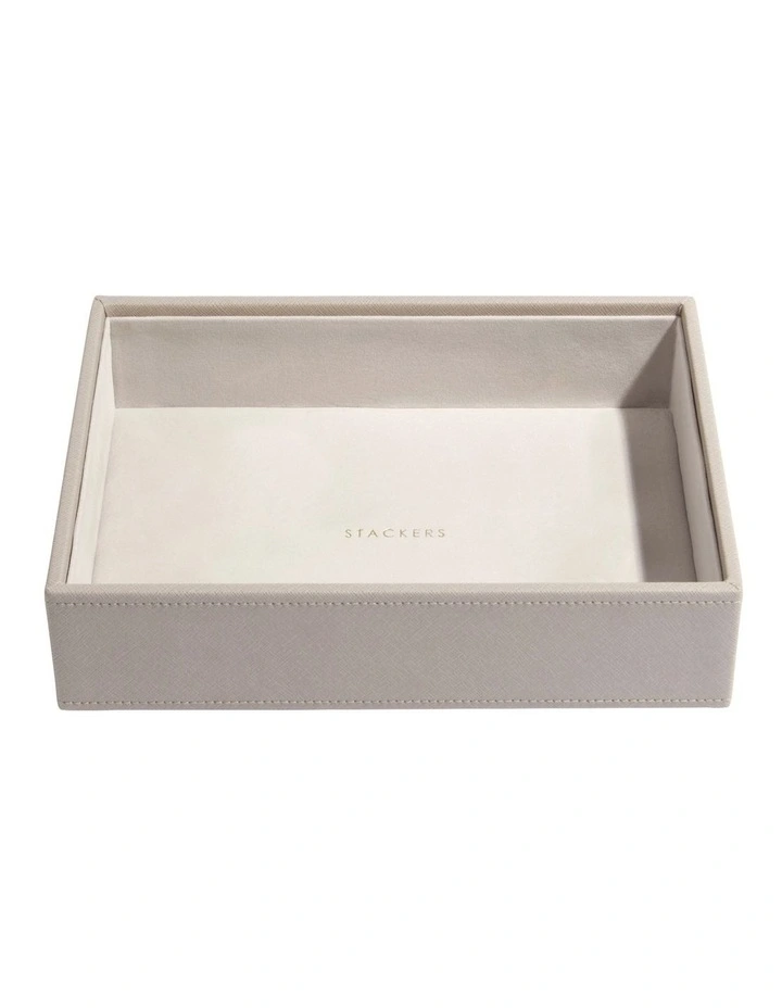 Classic Deep Chunky Layer Taupe Jewellery Box