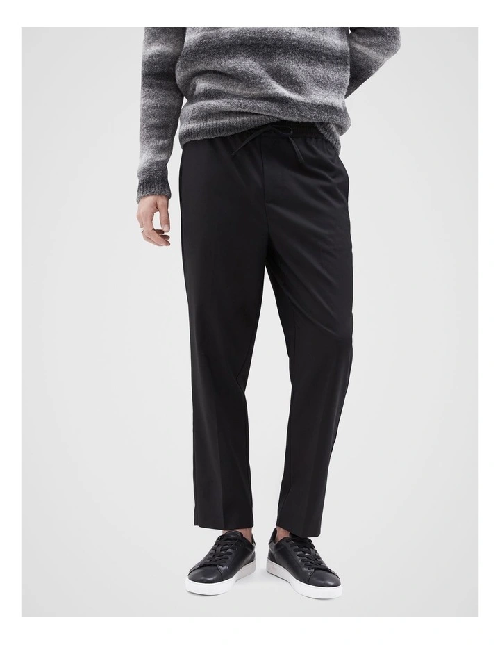 Smart Pull On Trouser in Black