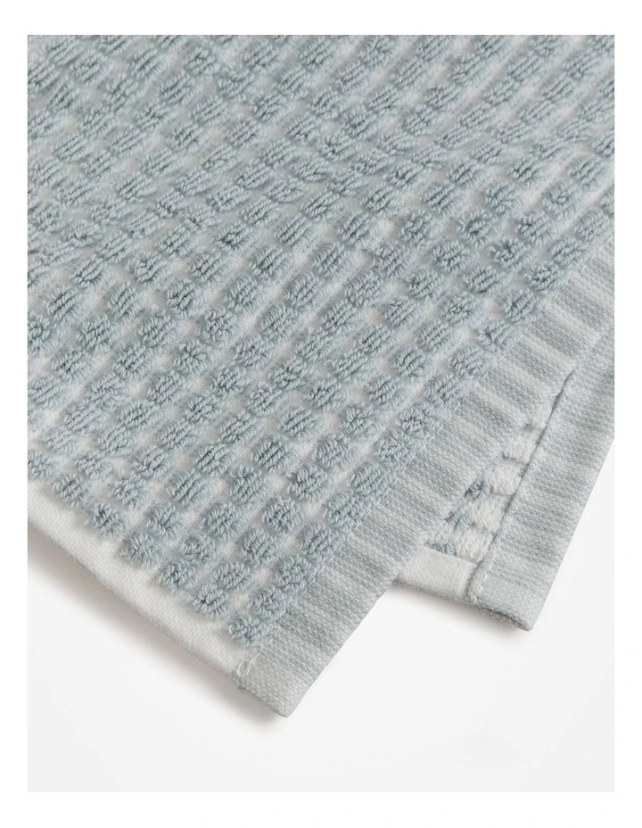 Luma Australian Cotton Face Washer in Pale Chambray