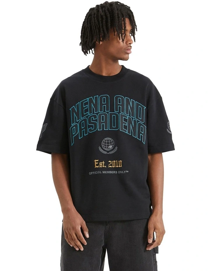Members Heavy Street Tee in Black
