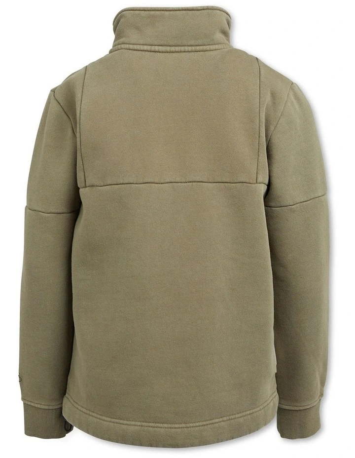 Kingston Quarter Zip Sweaters (3-7 Years) in Khaki