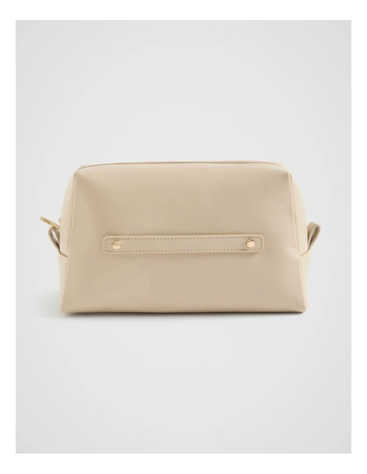 Alphabet Make Up Bag in Nude