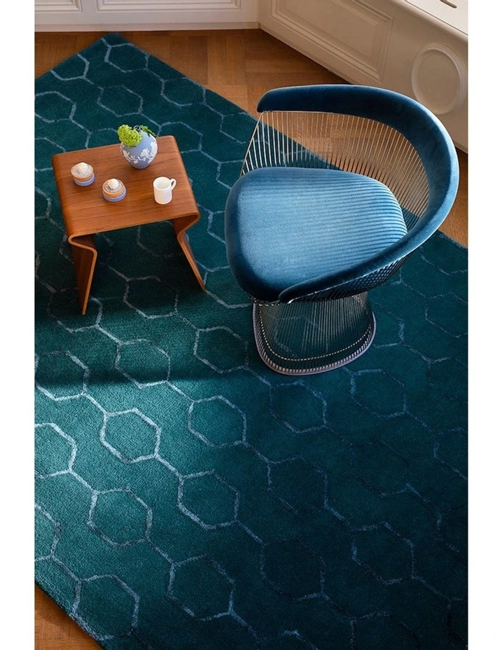 Gio Rug 039107 in Teal
