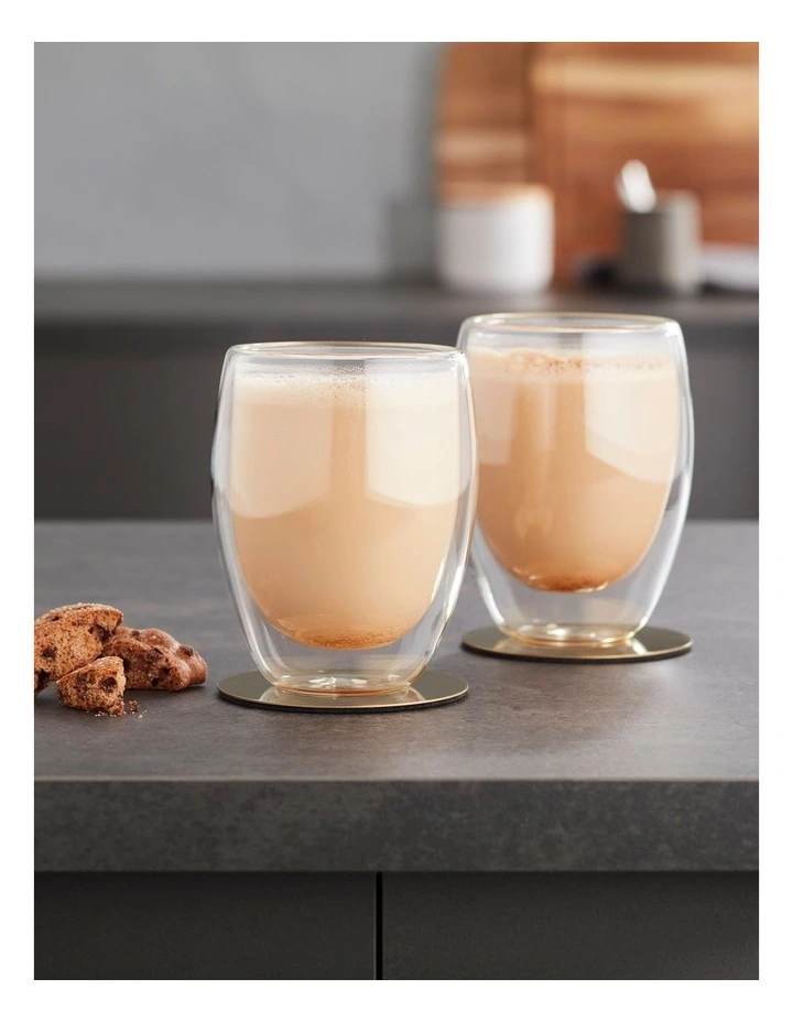 Double Wall Glass 340ml Set of 2 in Clear