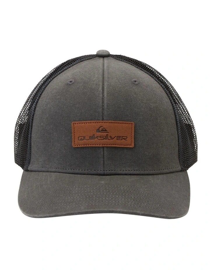 Down The Hatch Trucker Hat in Tarmac
