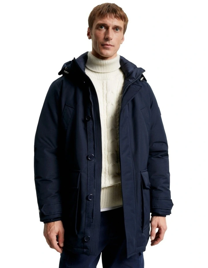 Rockie Non Fur Down Parka in Navy