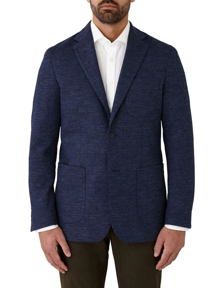 Malvern Modern Fit Sports Jacket in Blue