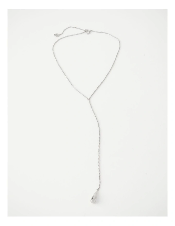 Teardrop Necklace in Silver