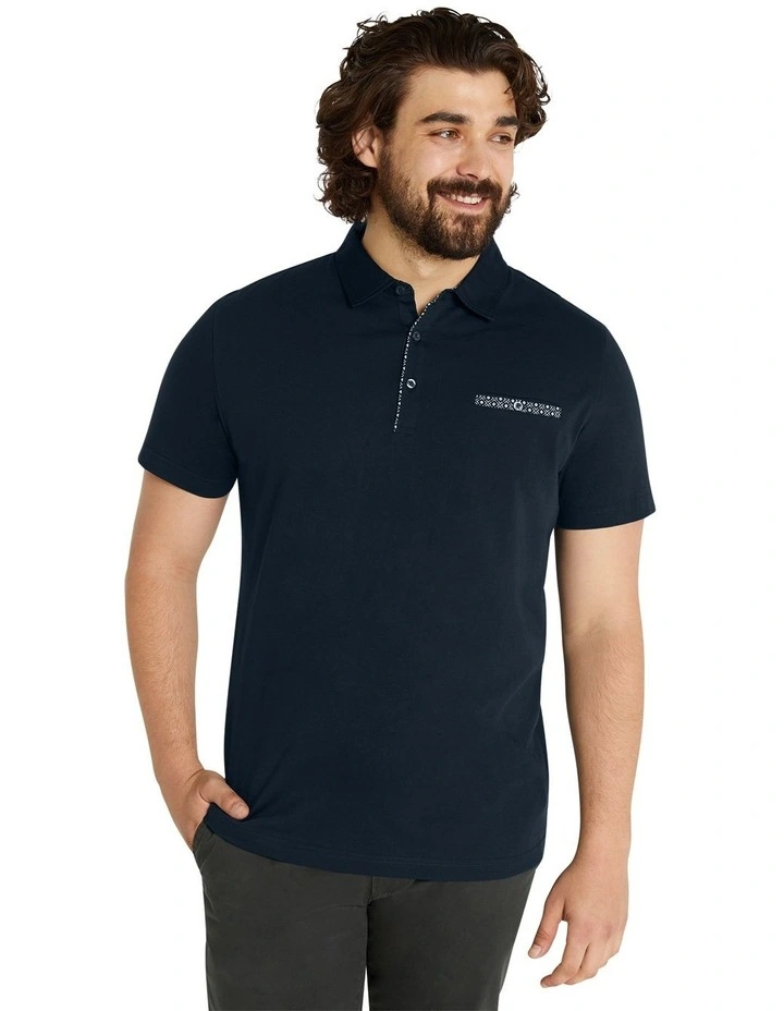 Nico Cotton Polo in Blue