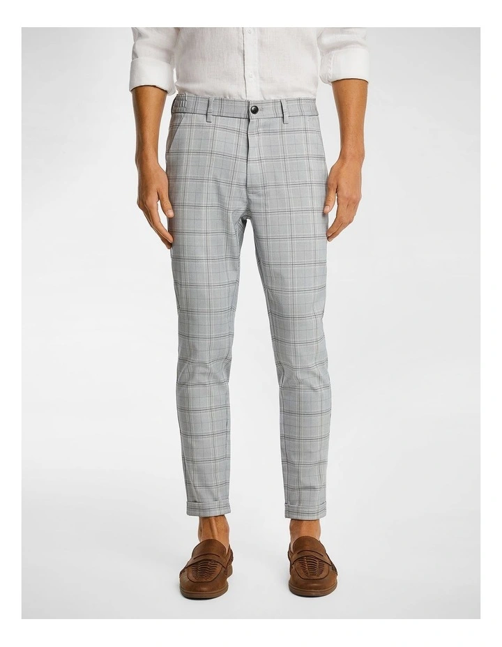 Leader Slim Cropped Chino in Grey