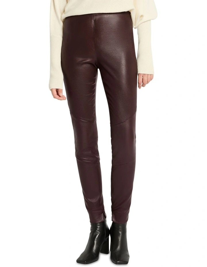 Off My Mind Zipper Leggings in Purple