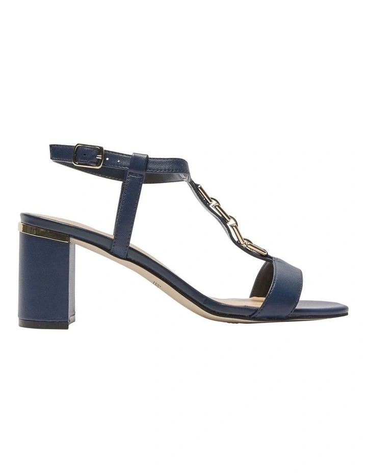Unicorn Leather Sandals in Navy