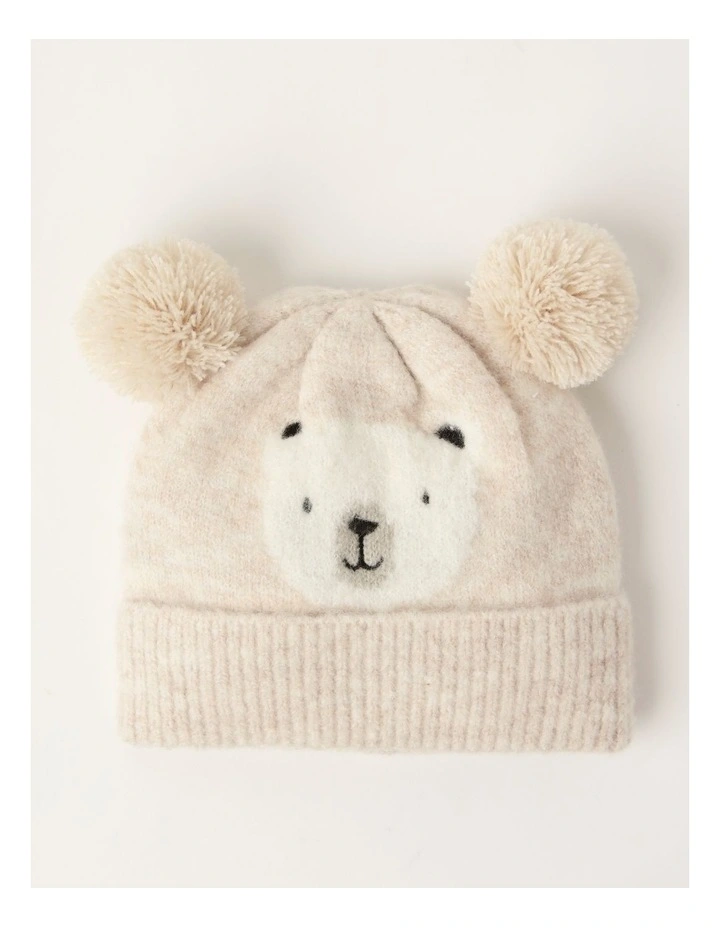 Jacquard Marle Beanie in Neutral