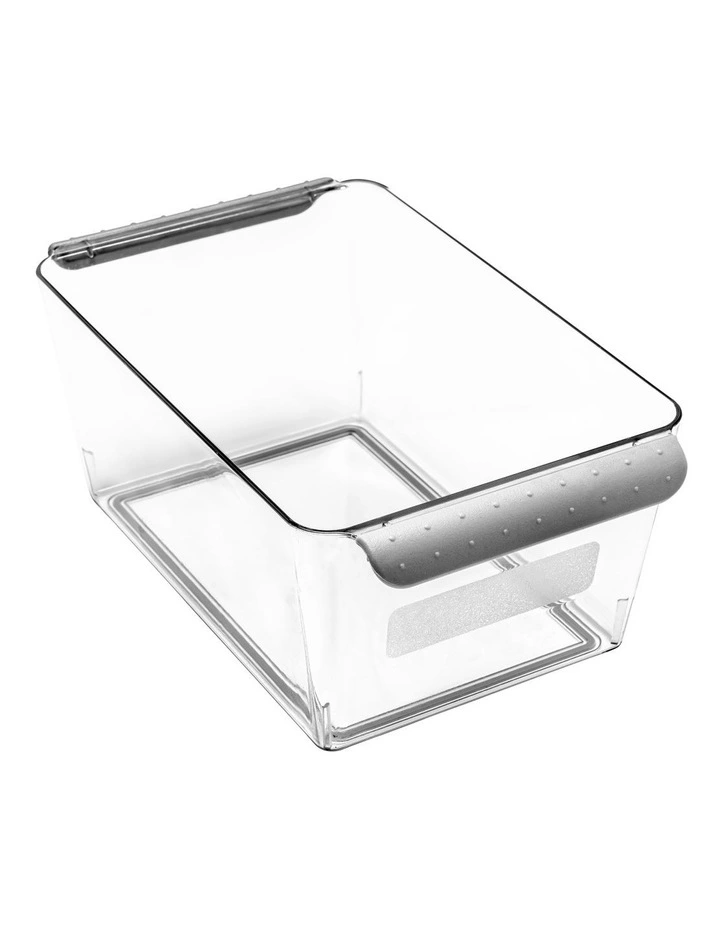 Short Deep Bin 25.5 X 15.2 X 10.6cm in CLear