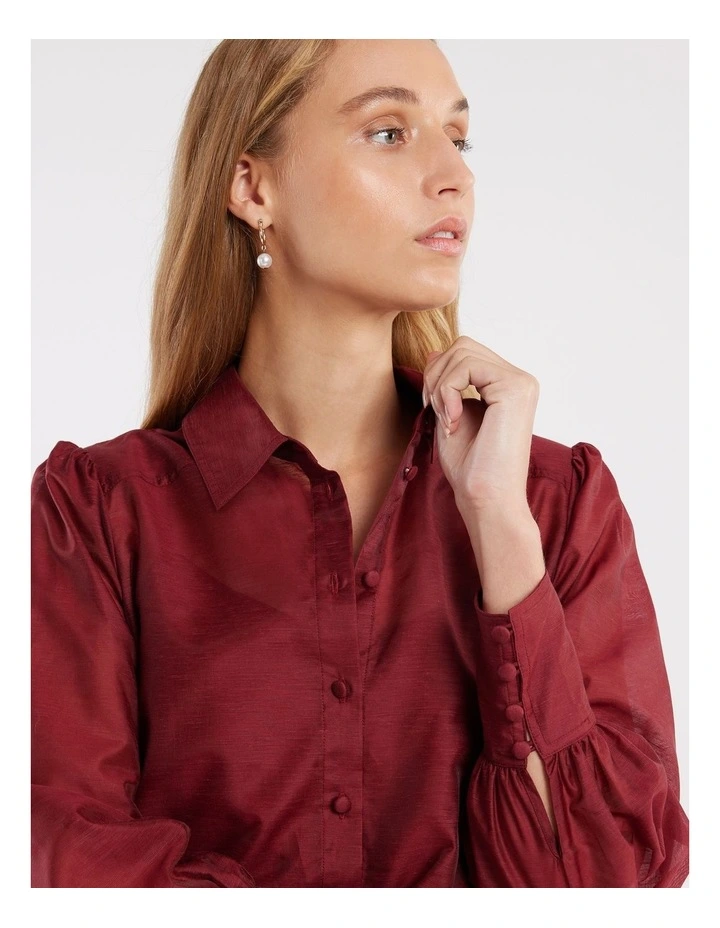 Claudine Shirt in Red