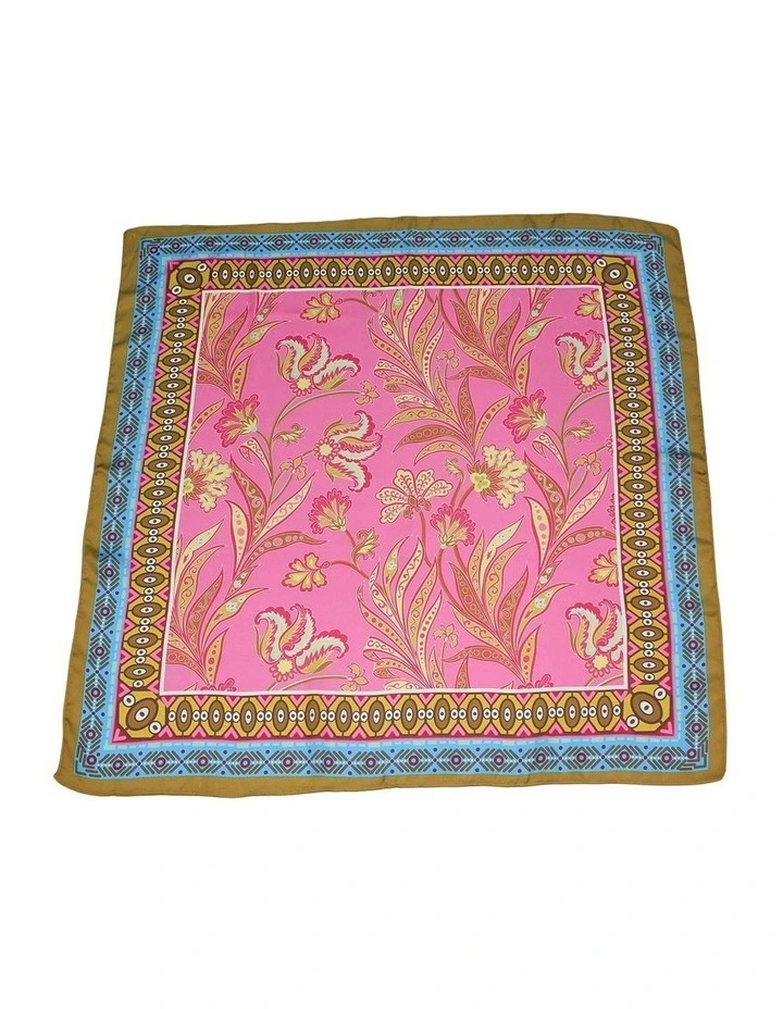 Fleur Large Hair Scarf in Pink