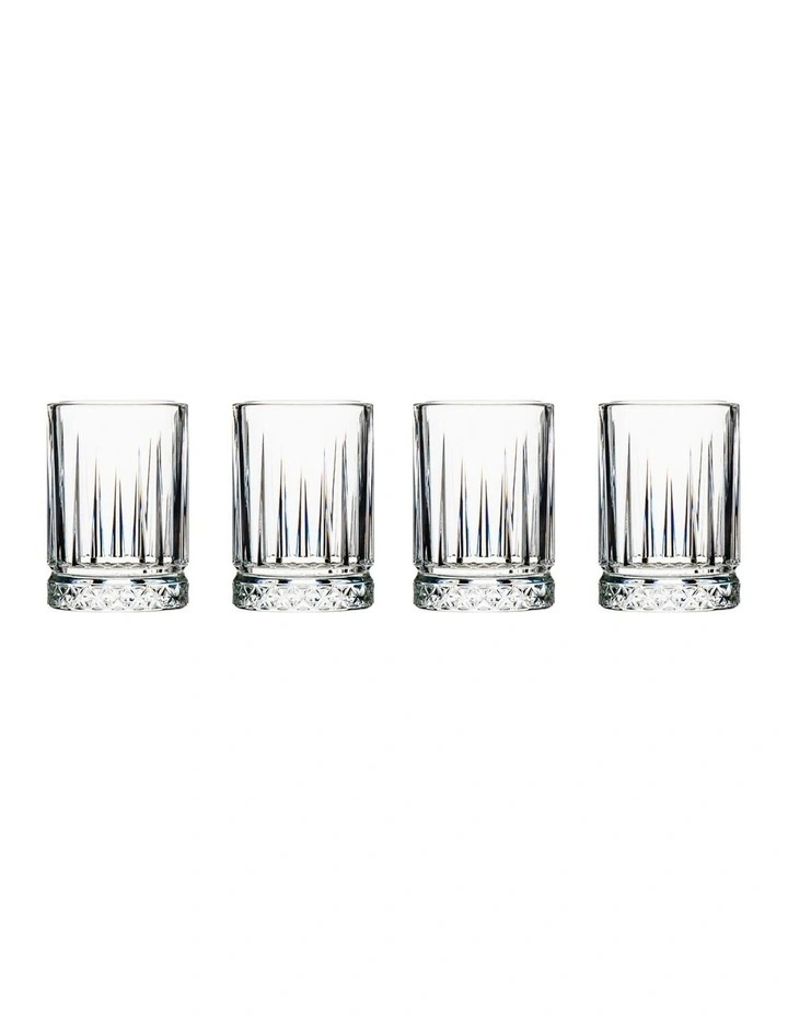 Cocktail & Co Atlas Shot Glass Gift Boxed Set of 4 60ML in Clear