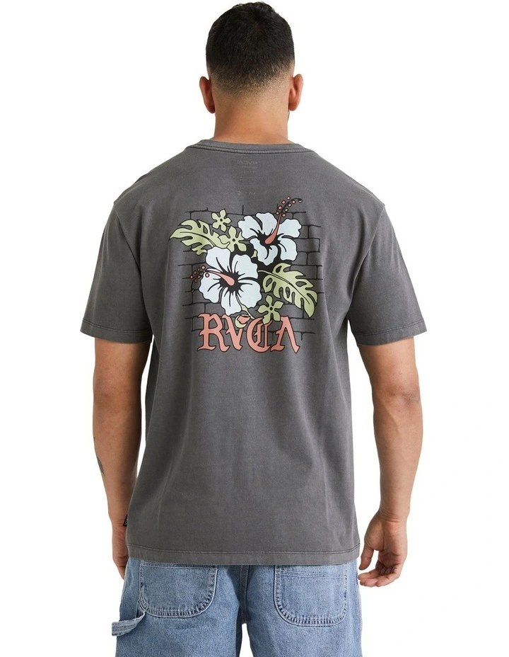 Floral Parks T-shirt in Smoke