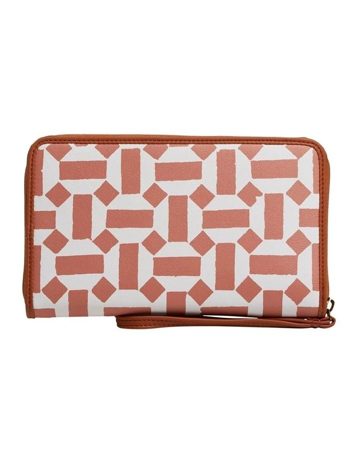 Teja Travel Wallet in Caramel