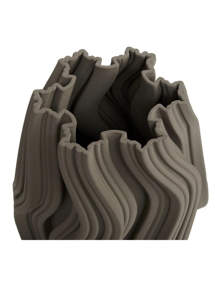 Harper Vase 30cm in Tan