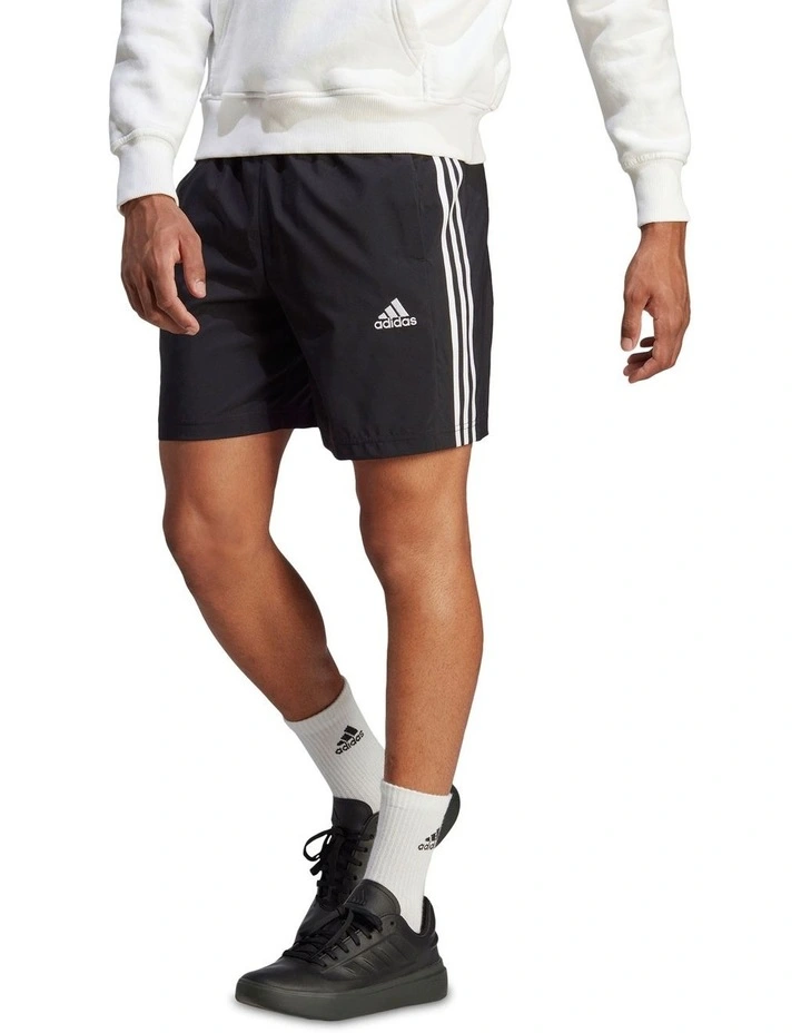 Aeroready Essentials Chelsea 3-Stripes Shorts in Black