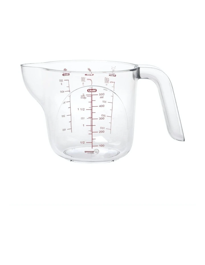 Modern Weight Conversion Measuring Cup AS 500ml/2 Cups in Clear