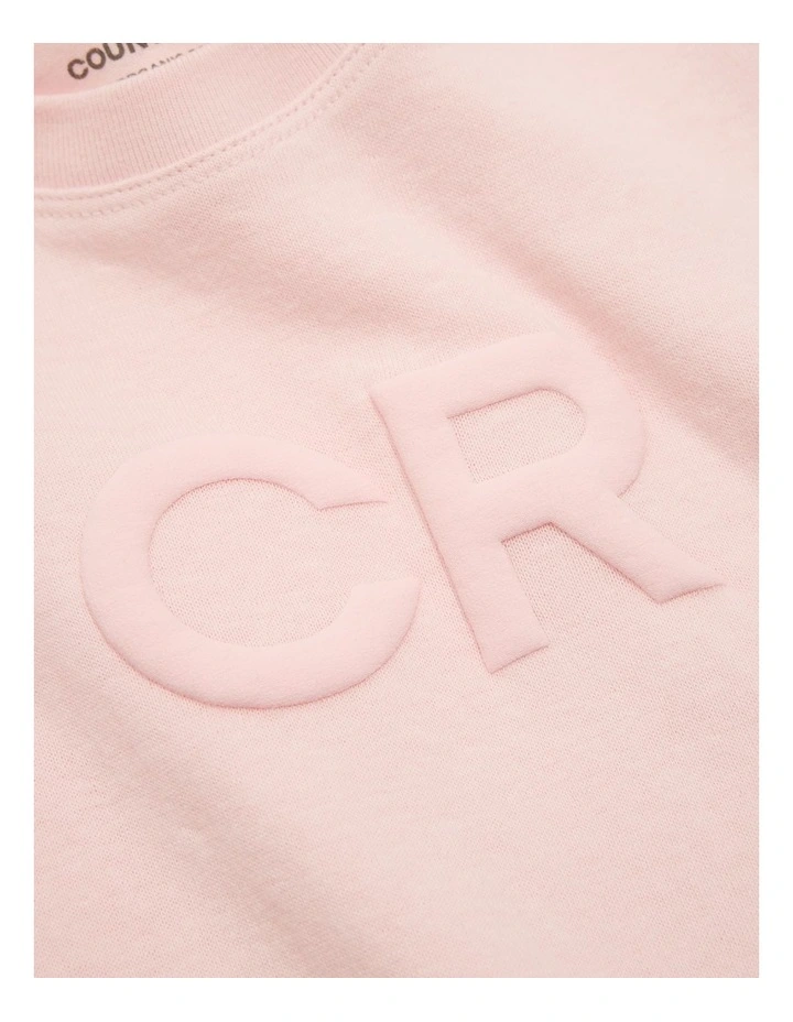 Puff Logo Bodysuit in Mineral Pink