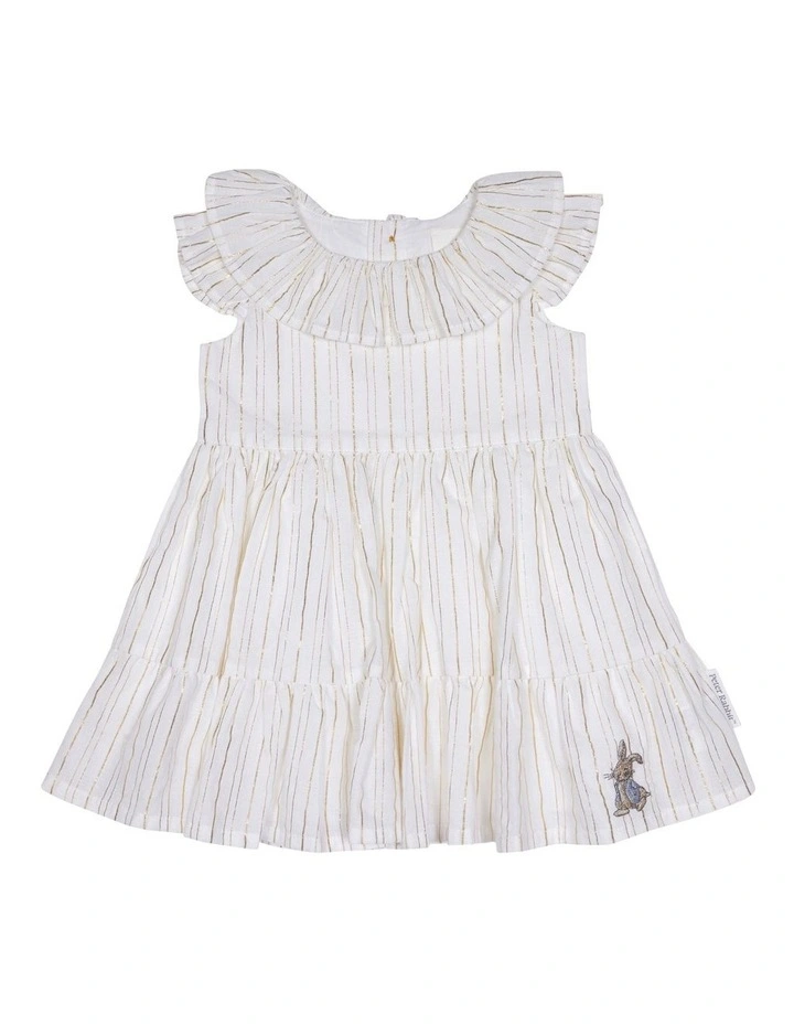 Stripe Dress in Snow White