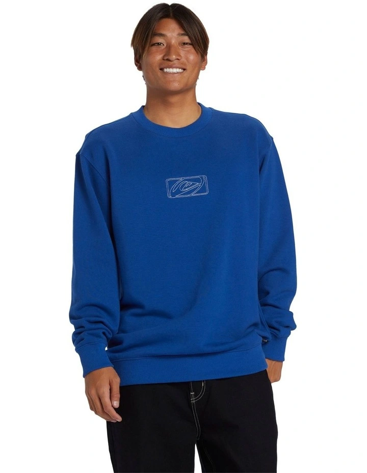 Saturn Crew Neck Sweatshirt in Monaco Blue