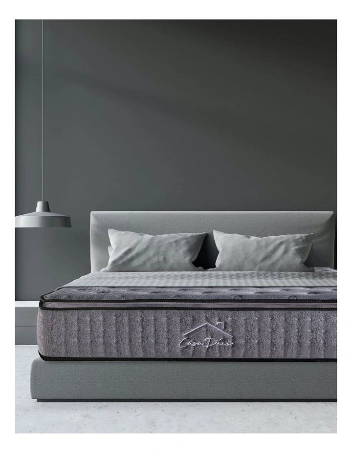 Pillowtop Bamboo Pocket Spring Mattress in Charcoal
