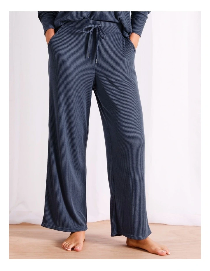Ribbed Wide Leg Pant