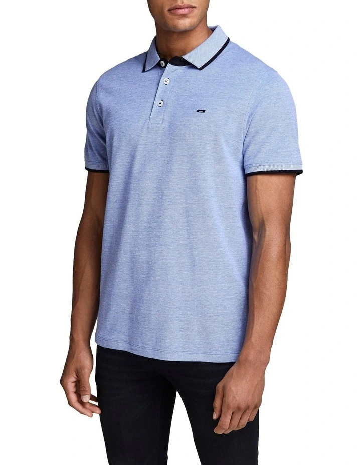 Paulos Short Sleeve Polo in Cobalt Blue
