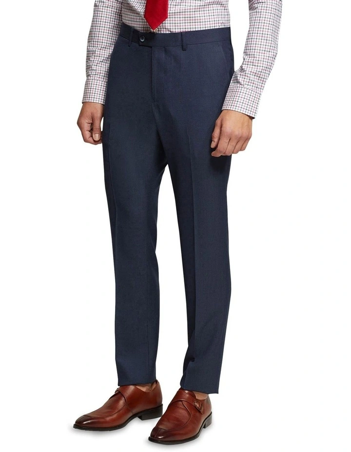 Hopkins Wool Rich Suit Trousers in Blue
