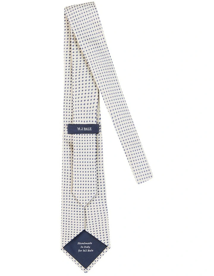 Diedo Tie in Ivory Blue