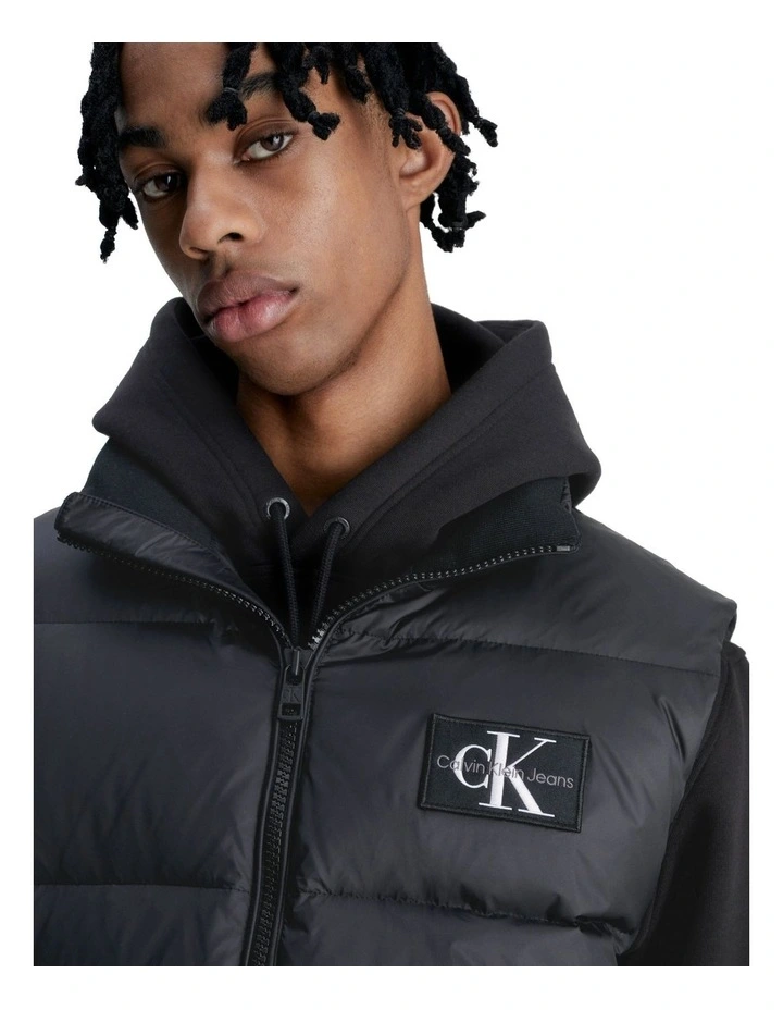 Essentials Down Vest in Black