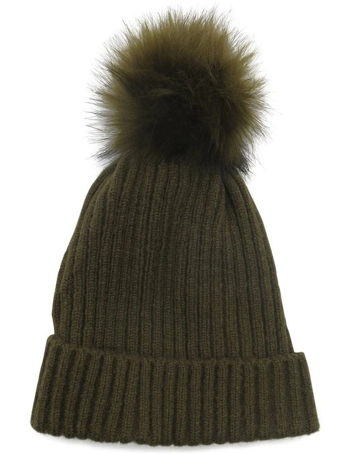 Zara Beanie in Khaki
