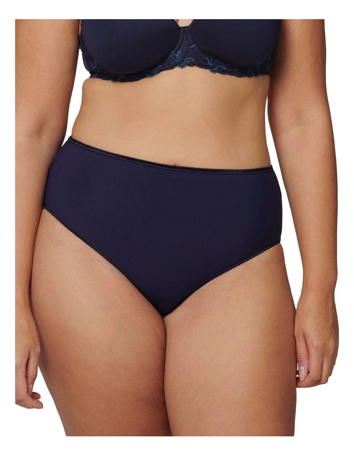 Andora High Waist Culotte Brief in Navy
