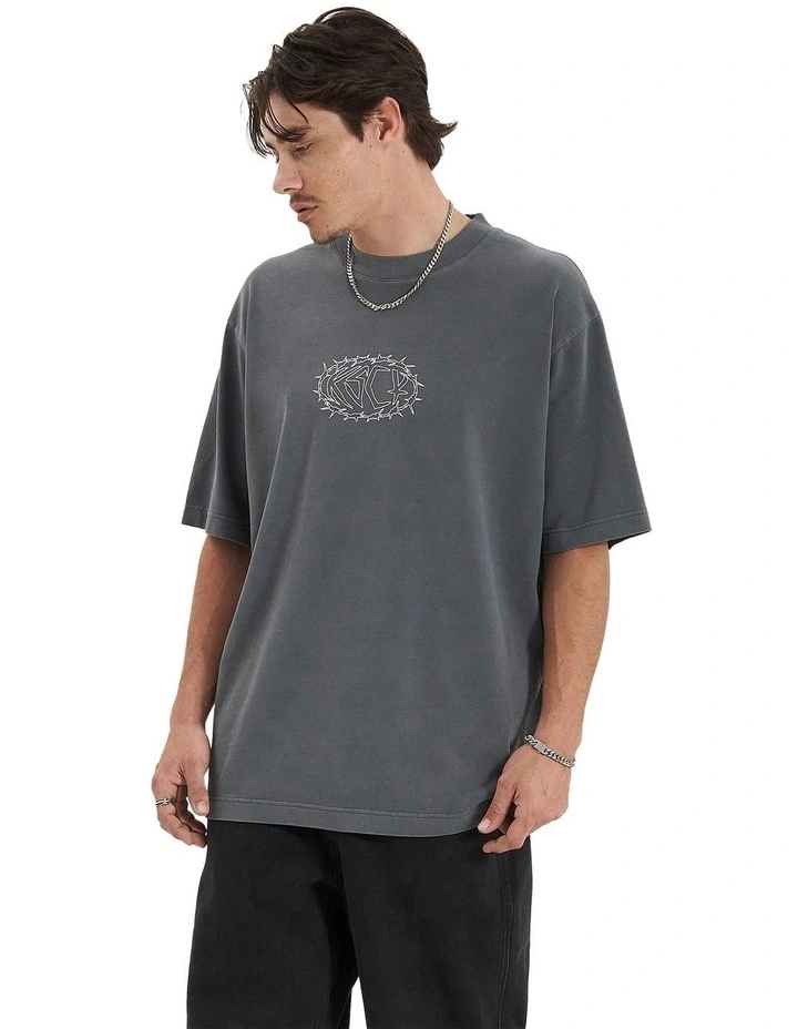 Adrift Oversized Tee in Pigment Charcoal
